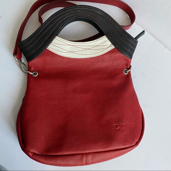 Espe red convertible cross-body bag - Picture 5 of 11